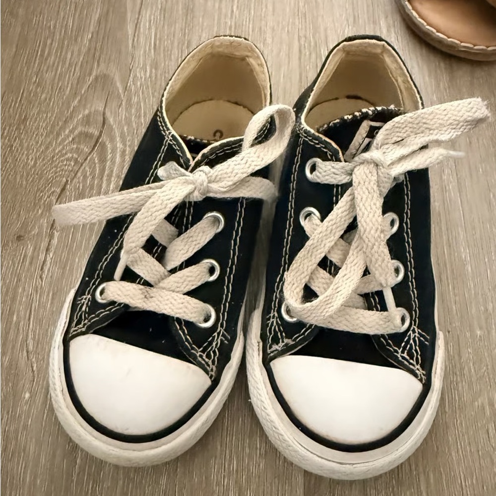 Classic Black Kids Sneakers